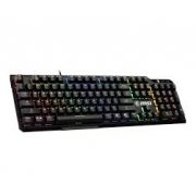 MSI VIGOR GK41 LR US Gaming Keyboard, Black, 6 fixed color LEDs in 10 different lighting zones, 6+N Key Rollover & Anti-ghosting, Hotkeys for Rapid Control, 3 Adjustable Keyboard Angles